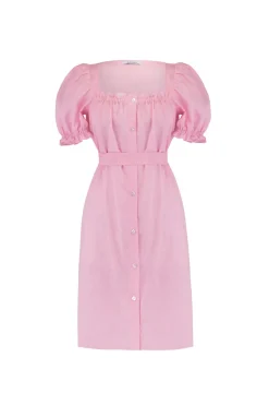 Brigitte Mini Dress in Pink