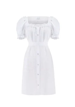Brigitte Mini Dress in White