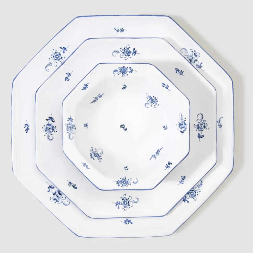 Brindille Salad/Starter Plate, Bleu Moustiers