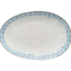 Brisa Collection Oval Platter 16" in Ria Blue