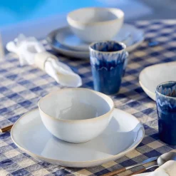 Brisa Collection Salad Plates in Branca, Set of 6