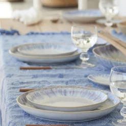 Brisa Collection Salad Plates in Ria Blue, Set of 6