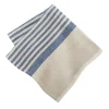 Brittany Natural Napkins in Natural & Blue, Set of 4
