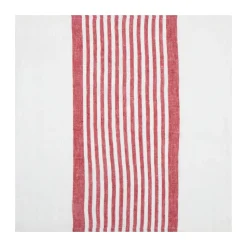 Brittany White Napkins in White & Red, Set of 4