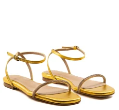 Brook Flat Gold Sandal