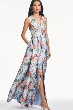 Brooke Gown in Powder Blue Bouquet