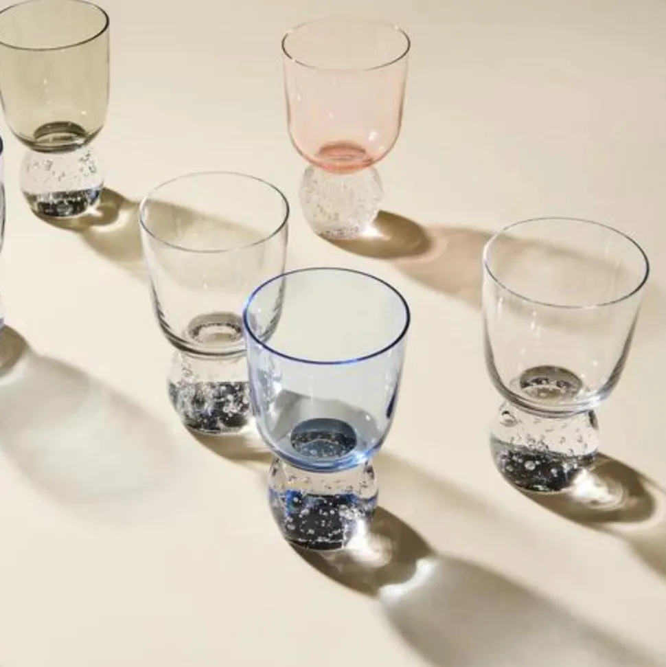 Bubble Glass Tumbler in Clear, Set of 2