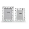 Bubbles Crystal Glass Photo Frame, Set of 2