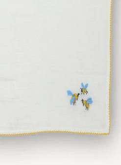 Bumblebee Embroidered Shawl Blanket