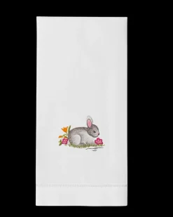 Bunny Gray Hand Towel