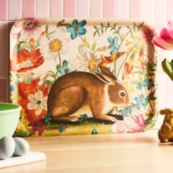 Bunny Maximus Large Rectangular Birchwood Tray