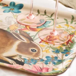 Bunny Maximus Large Rectangular Birchwood Tray