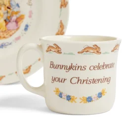 Bunnykins Christening Plate & Mug, 2-Piece Set