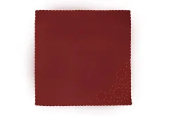 Burgundy Eyelet Dinner Napkins, Set of 4