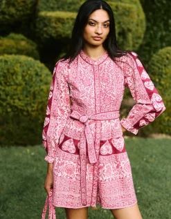 Burgundy Patchwork Gemma Mini