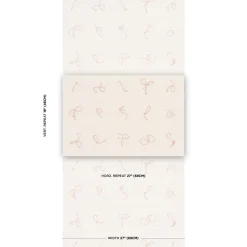 Butcher String Wallpaper in Red & White