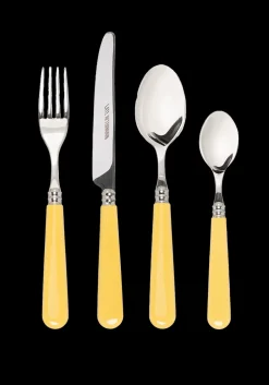 Butter Yellow Cutlery, Set of 16