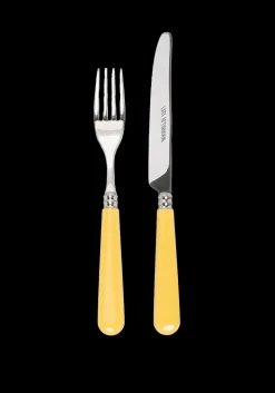 Butter Yellow Knife and Fork Set