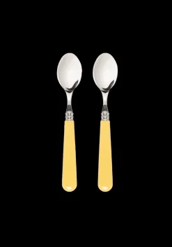 Butter Yellow Teaspoons, Set of 2