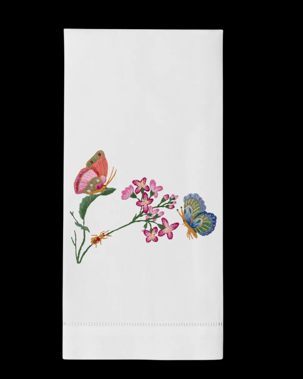 Butterflies & Flowers Hand Towel