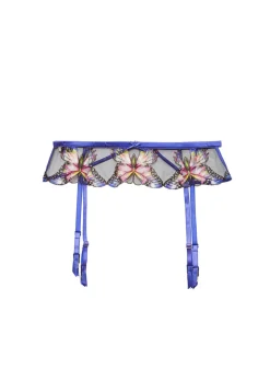 Butterfly Embroidery Garter Belt