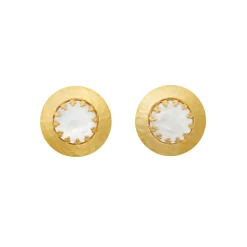 Button Stud Earrings