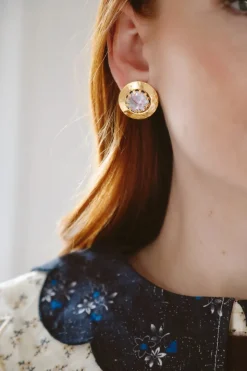 Button Stud Earrings