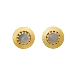 Button Stud Earrings
