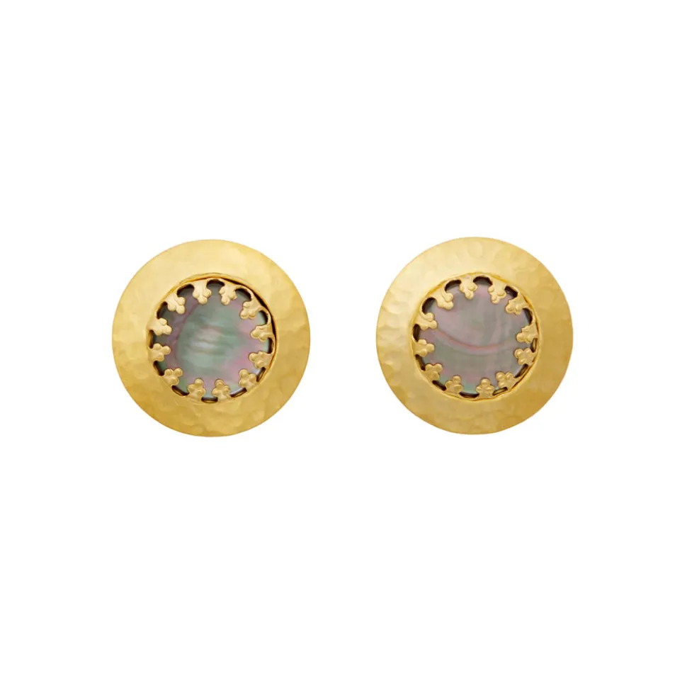 Button Stud Earrings