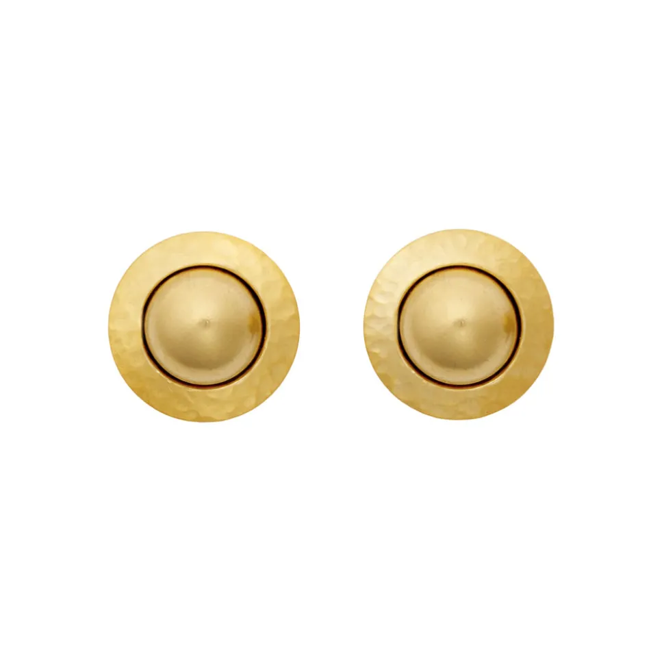 Button Stud Earrings