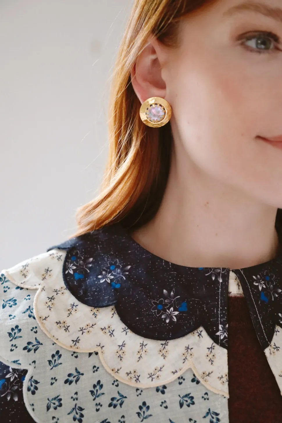 Button Stud Earrings