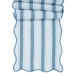 Cabana Stripe 18" x 90" Table Runner in Ocean