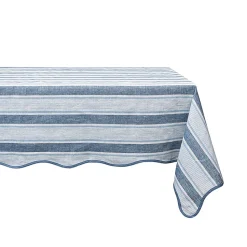 Cabana Stripe 60" x 120" Tablecloth in Ocean