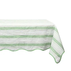 Cabana Stripe 60" x 120" Tablecloth in Seagrass