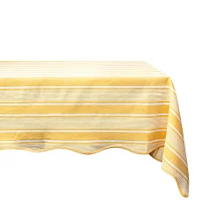 Cabana Stripe 60" x 120" Tablecloth in Sunshine