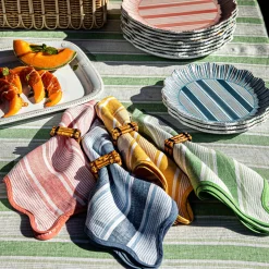 Cabana Stripe Napkin Assorted, Set of 4 in Multi