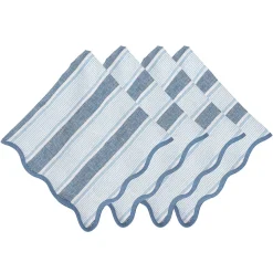 Cabana Stripe Napkin, Set of 4 in Ocean