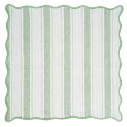 Cabana Stripe Napkin, Set of 4 in Seagrass