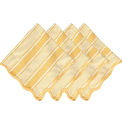 Cabana Stripe Napkin, Set of 4 in Sunshine