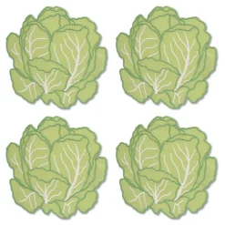 Cabbage Cocktail Napkins, Set of 4