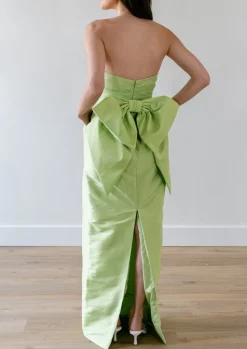 Caladium Dress in Lime Green