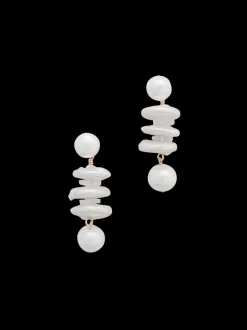 Callie Earrings in White