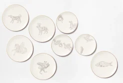 Calligraphario Multiple Dinner Plate, Set of 4