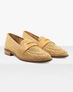 Camila Natural Raffia Loafer