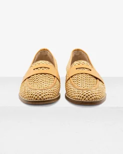 Camila Natural Raffia Loafer