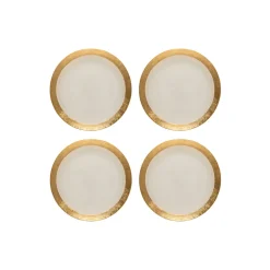 Camilla Collection Charger Plates in Gold, Set of 6