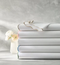 Camilla Pique Scallop Shower Curtain