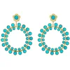 Camille Hoop in Turquoise