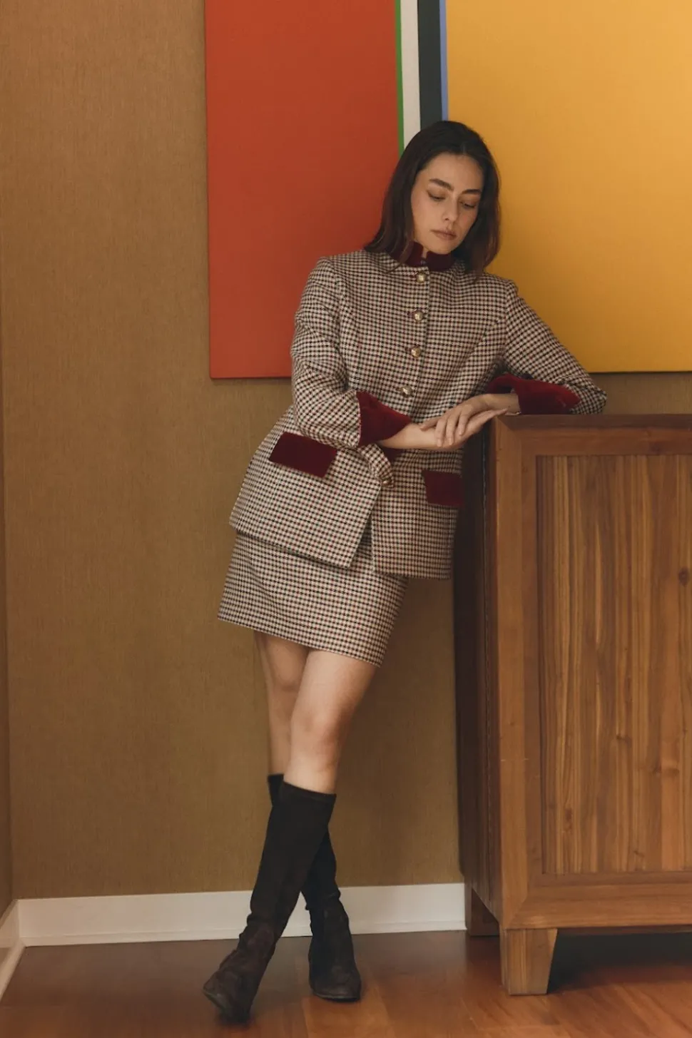 Camille Rosso in Plaid