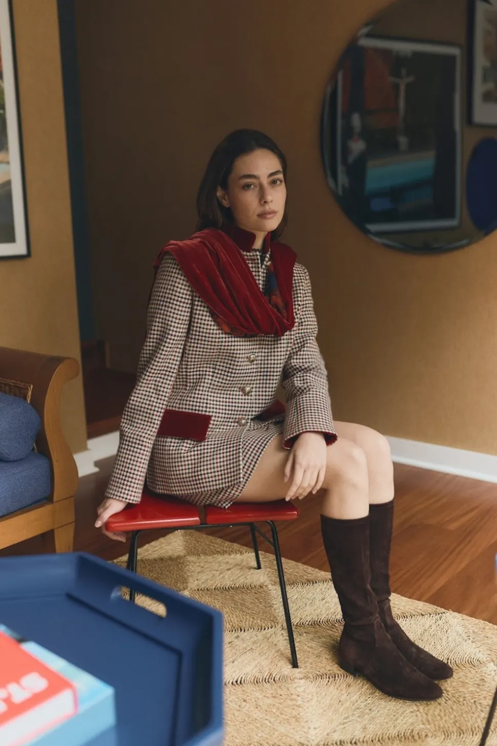 Camille Rosso in Plaid